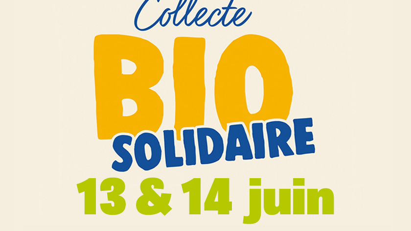 collecte bioccop pour l'épicerie solidaire de Lanester