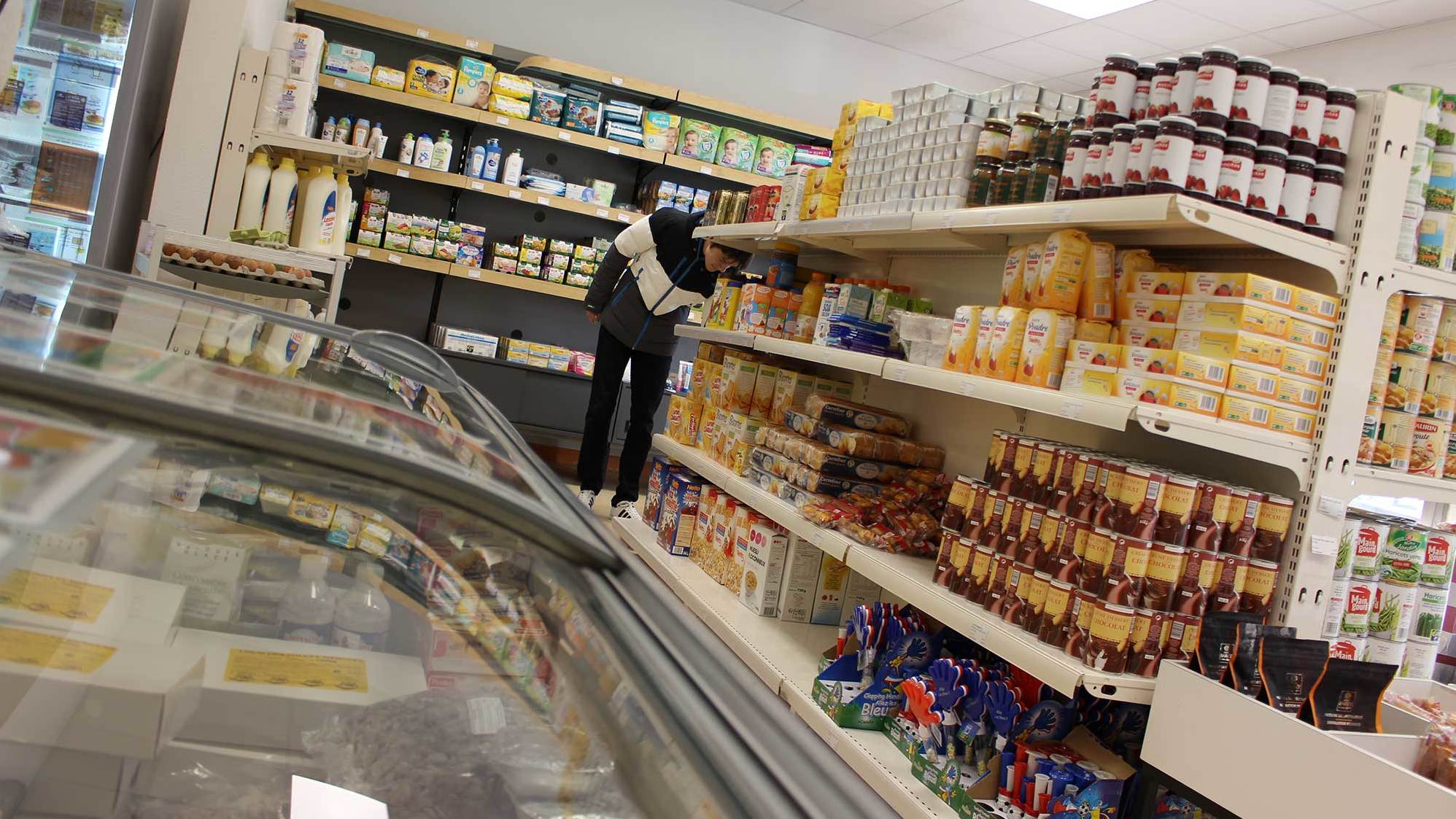 Vue de l'épicerie solidaire de Lanester