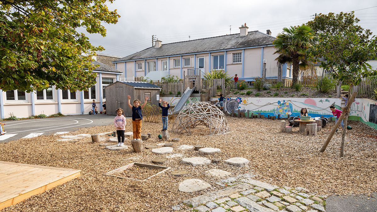 Cour de l'école maternelle Joliot-Curie