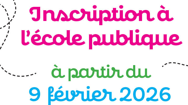 Affiche inscription école publique
