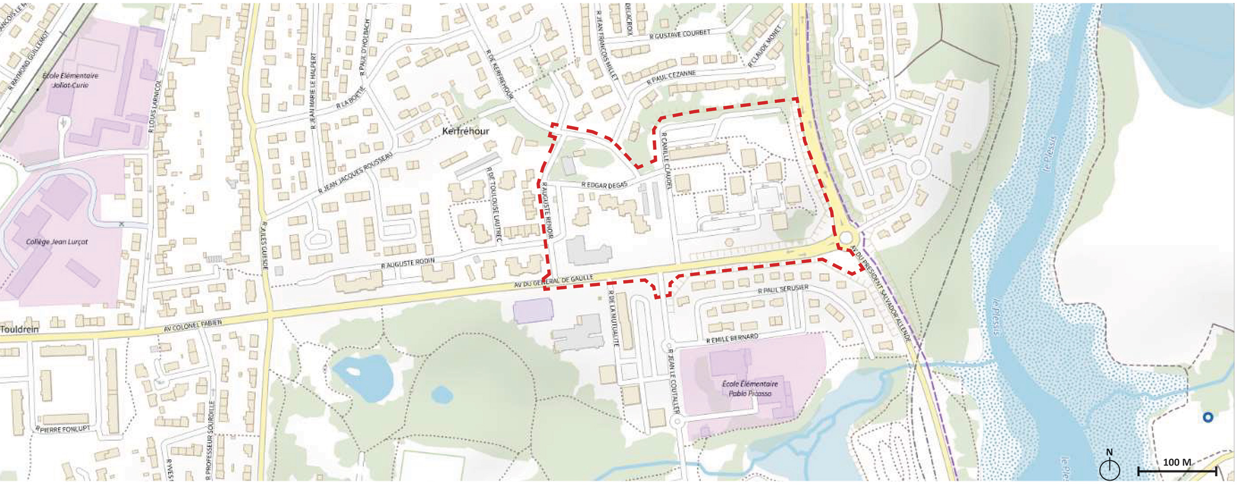 Plan de situation Kerfrehour