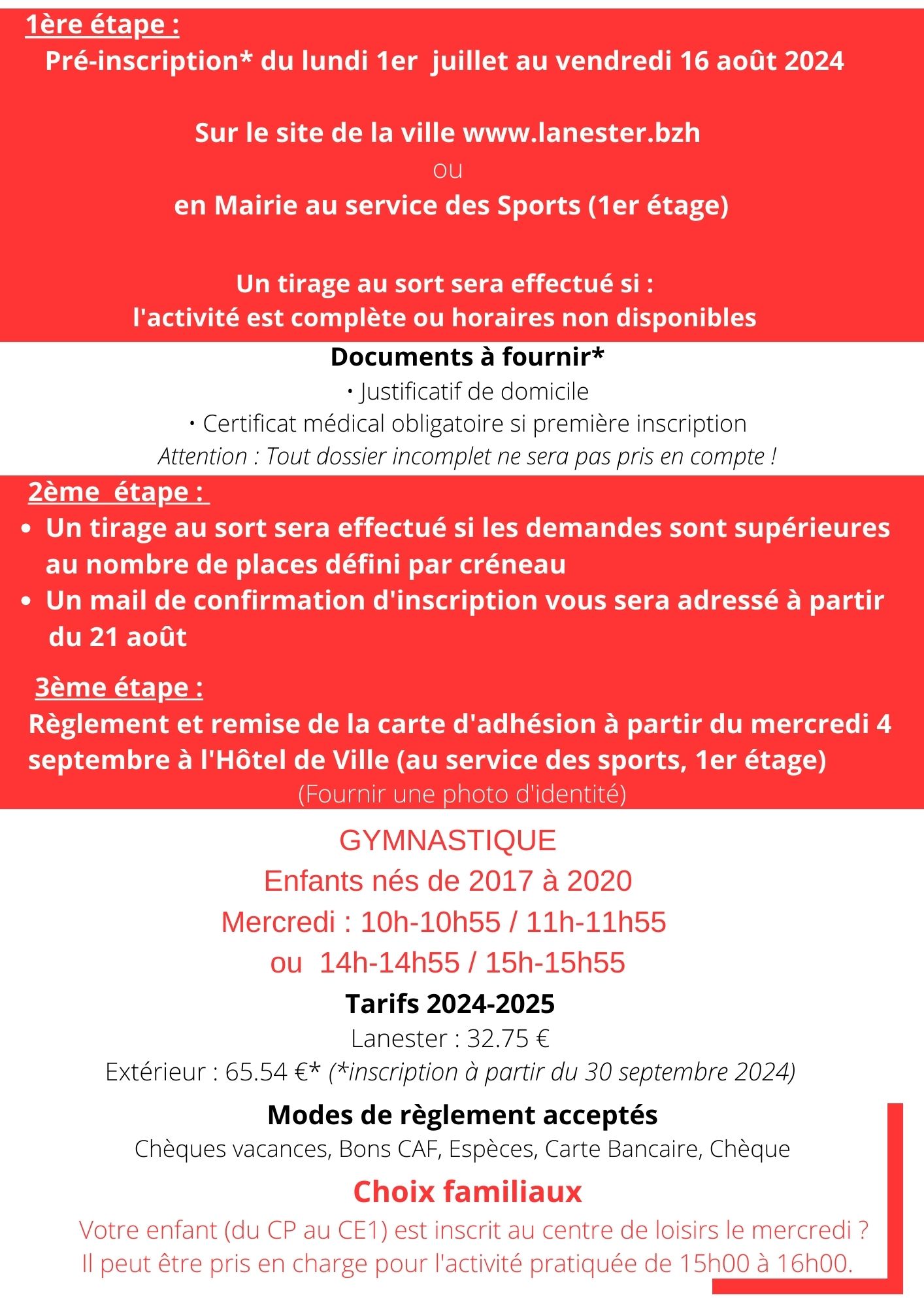 Flyer gym verso