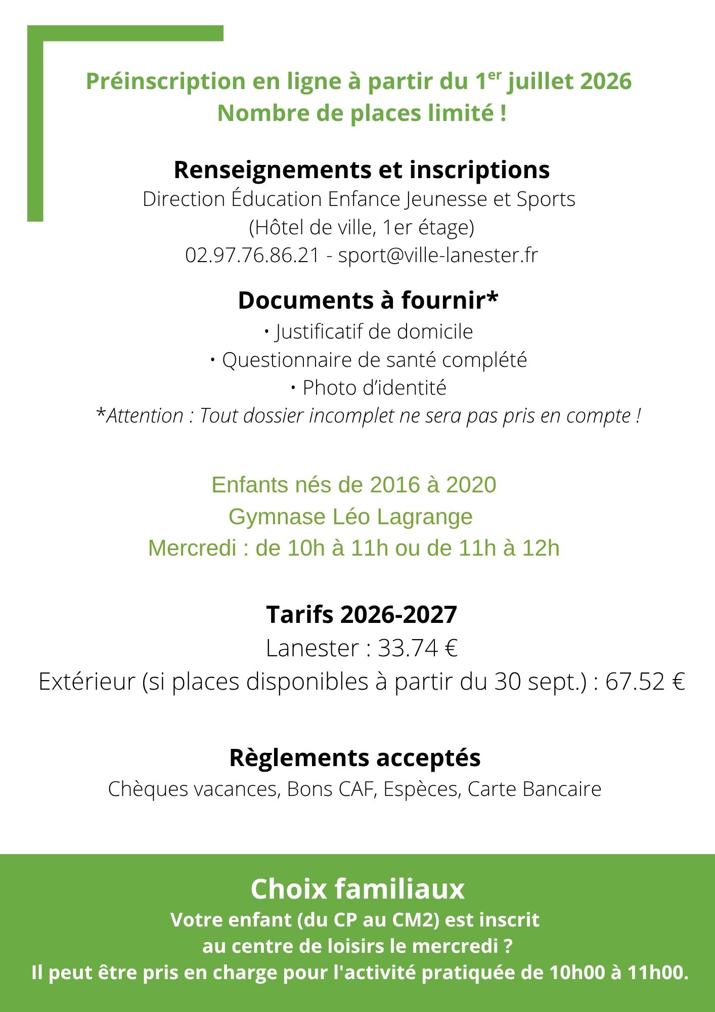 flyer multisport verso