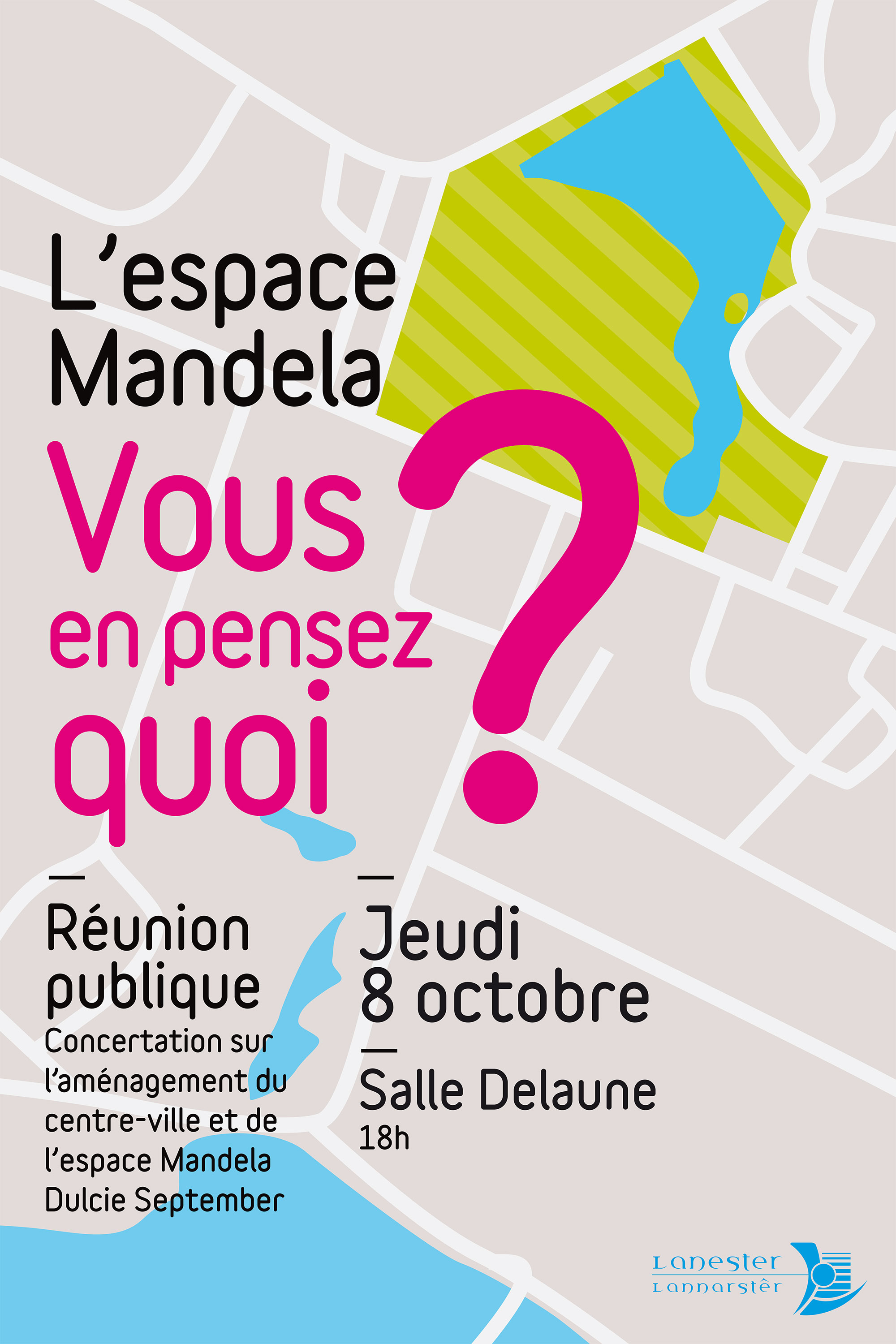 Affiche concertation espace Mandela