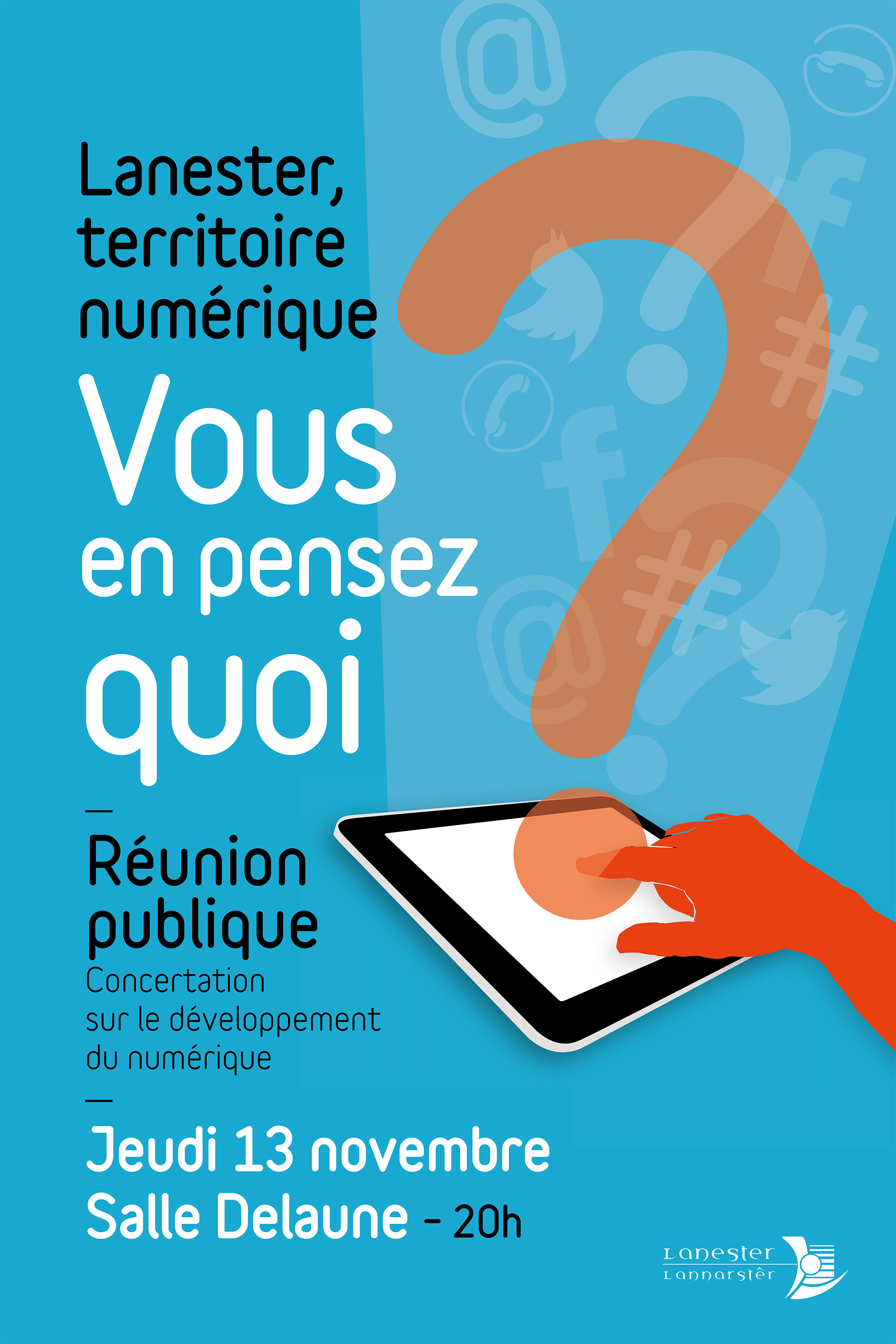 Affiche concertation numérique