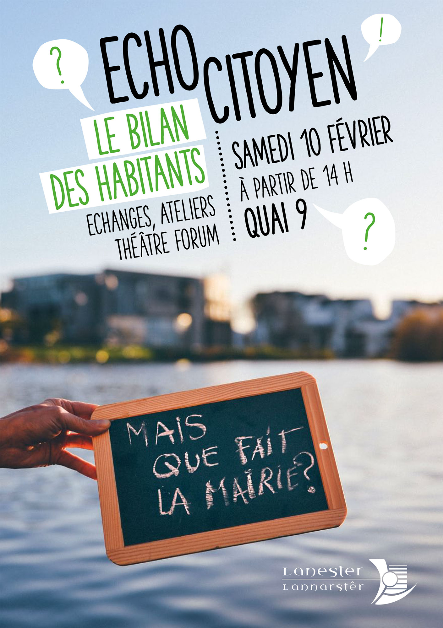 Affiche réunion publique Echo Citoyen