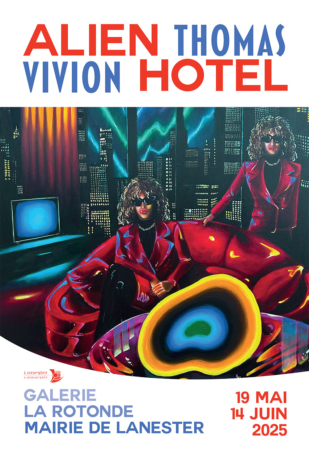 affiche exposition Thomas Vivion à Lanester en 2025