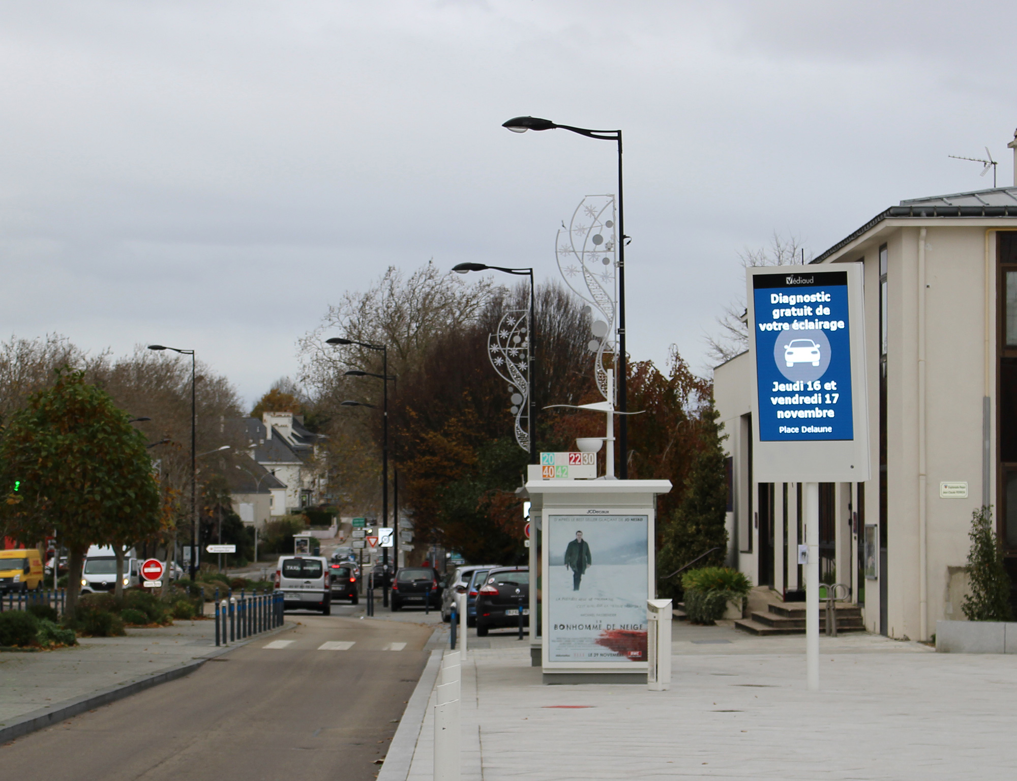 Exemple d'affichage vue depuis la rue