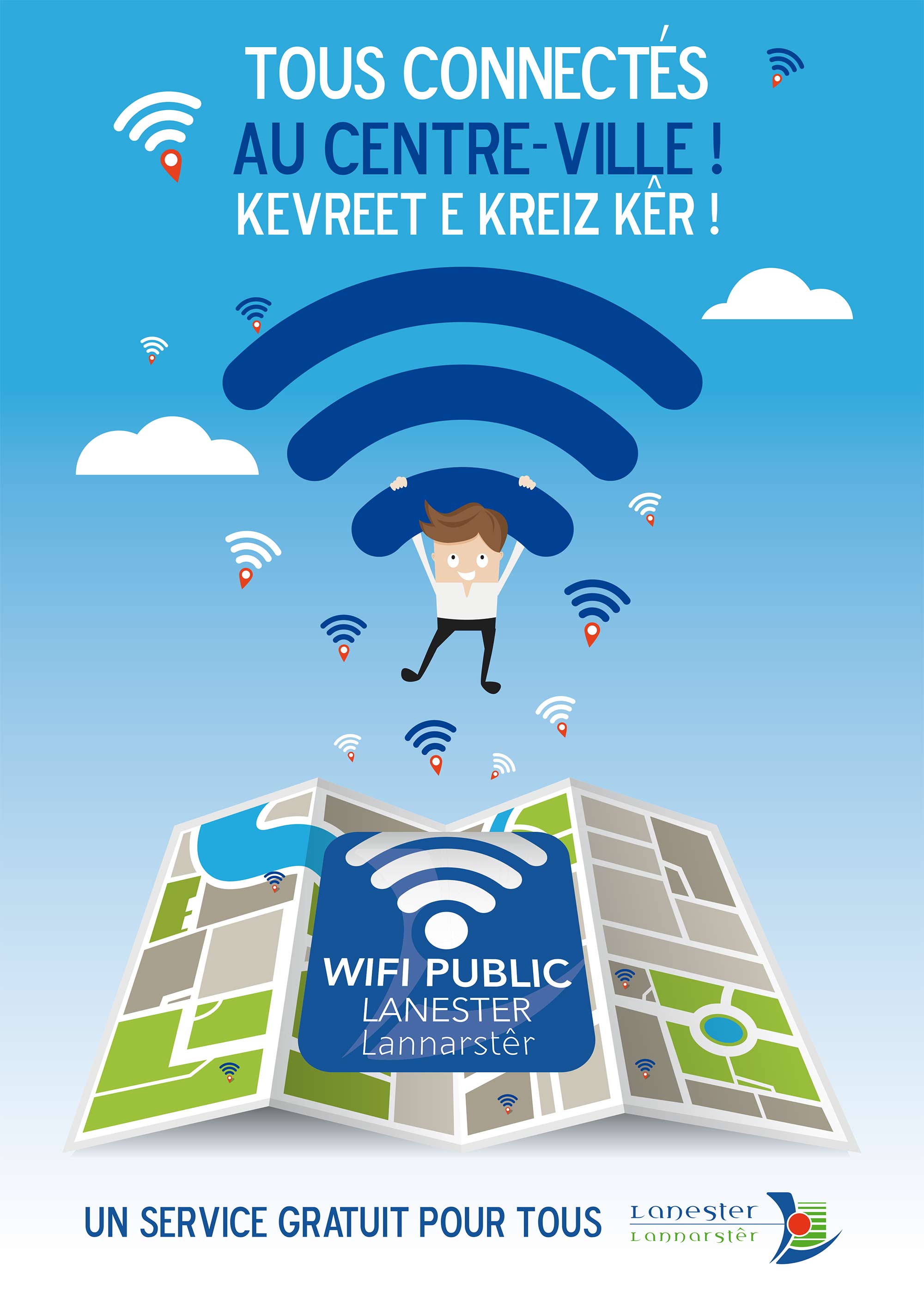 Affiche wifi public Lanester