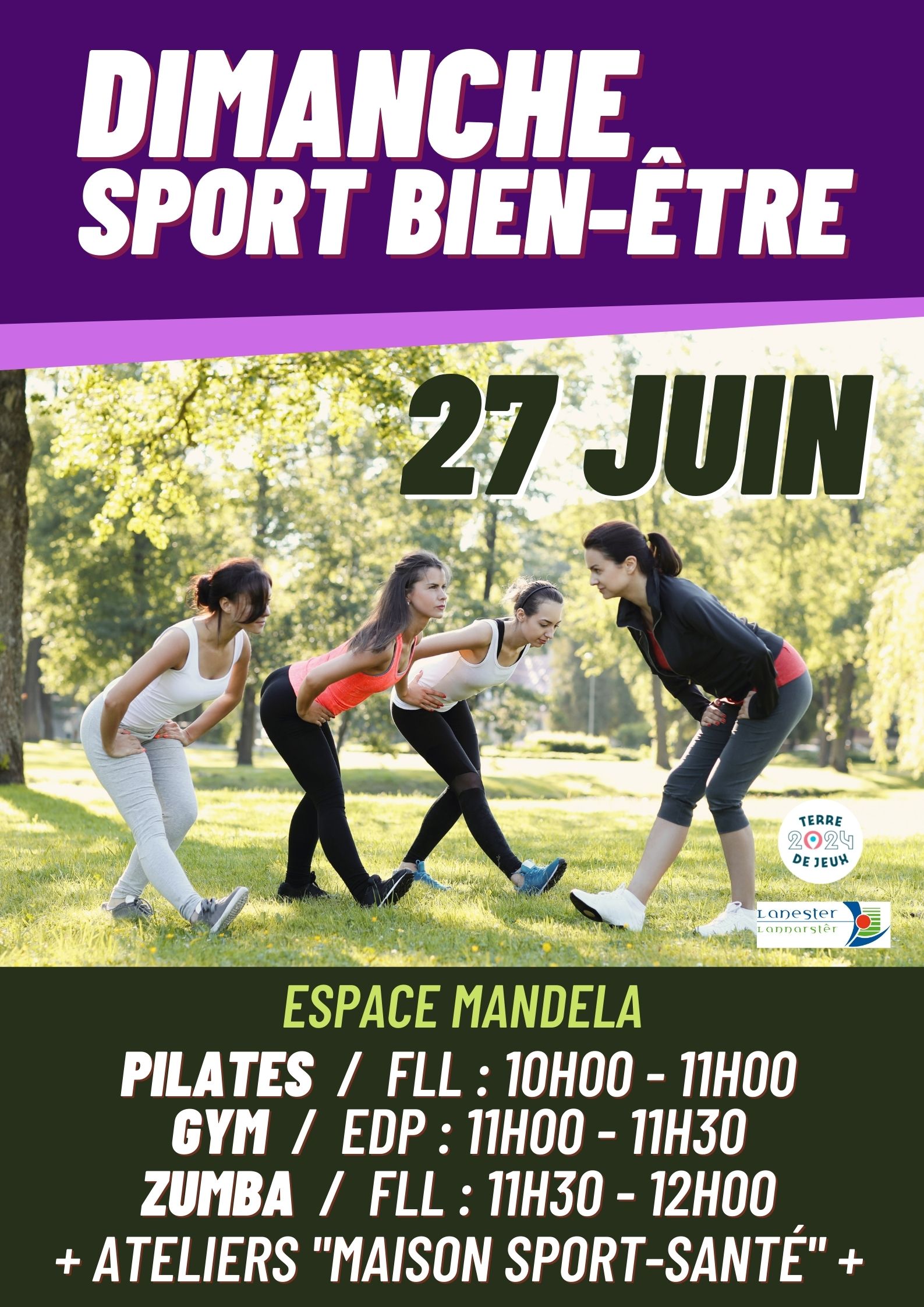 Animations sport bien-être 27 juin