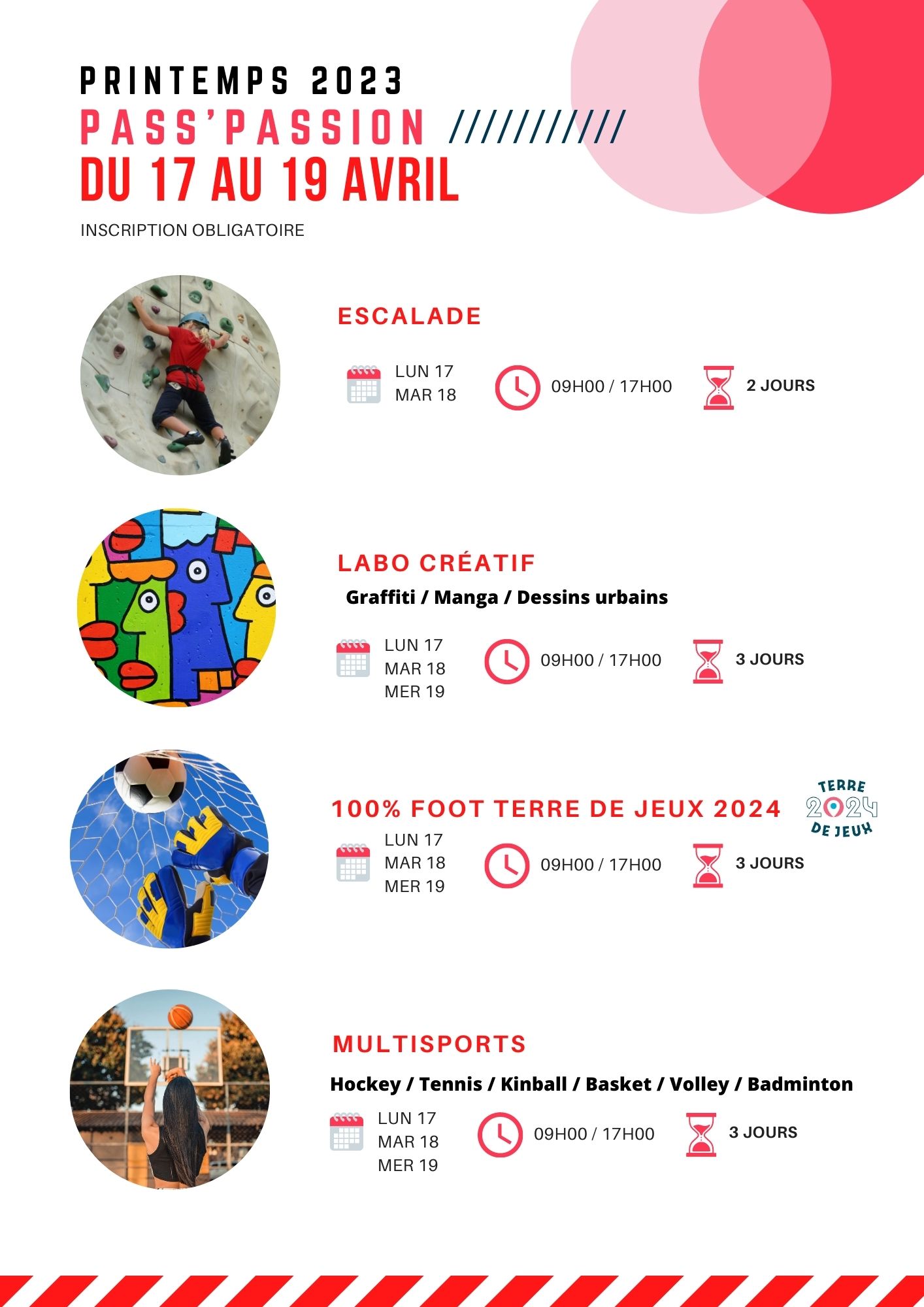 Programme Pass'Ados 11-17 ans