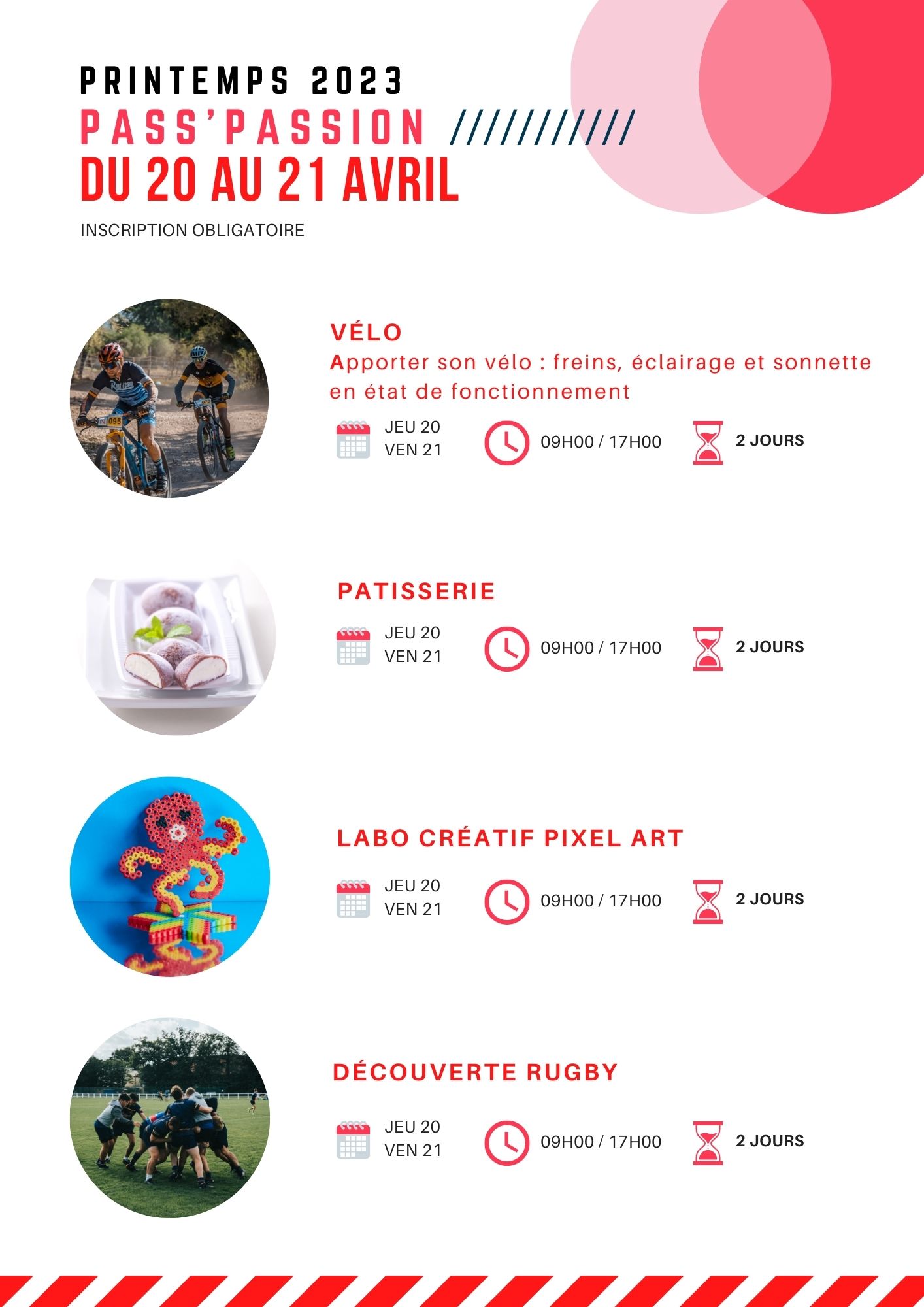 Programme Pass'Ados 11-17 ans