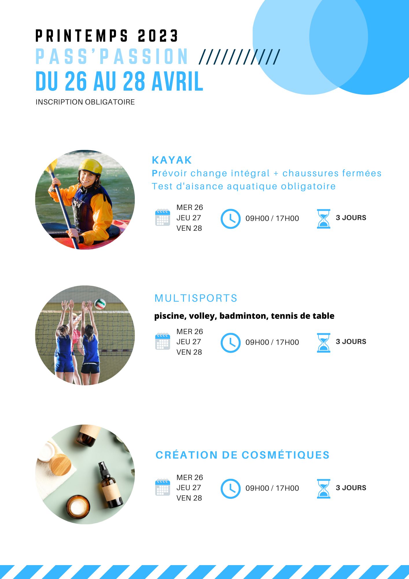 Programme Pass'Ados 11-17 ans