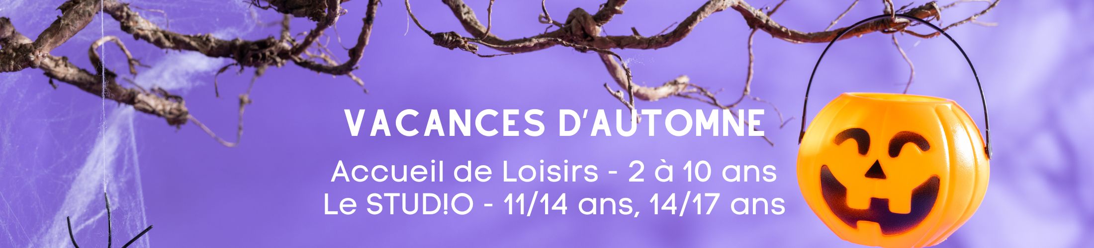 Bandeau vacances d'automne