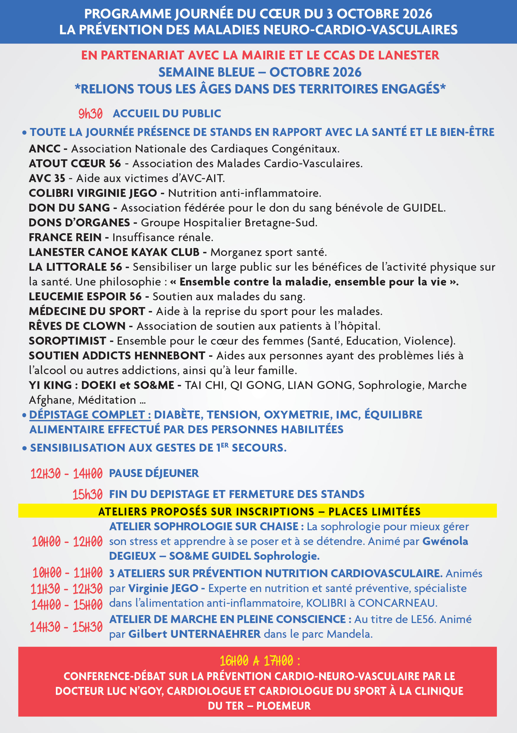 Journée du coeur à Lanester
