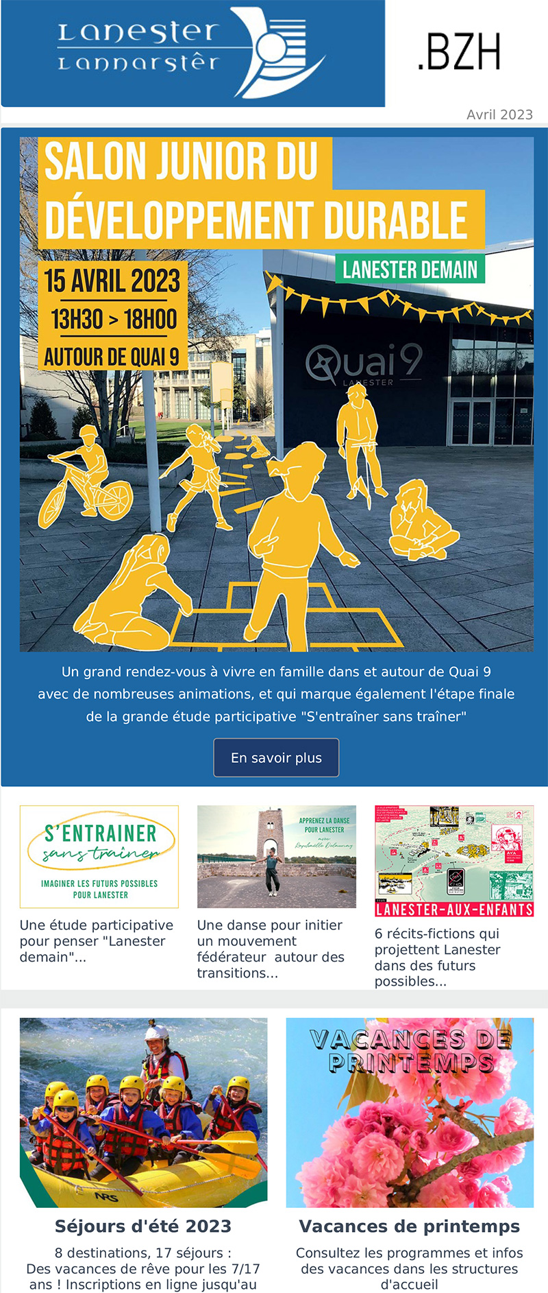 Newsletter avril 2023