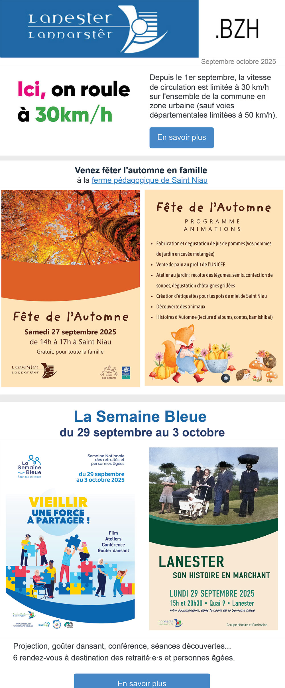Aperçu newsletter Ville de Lanester