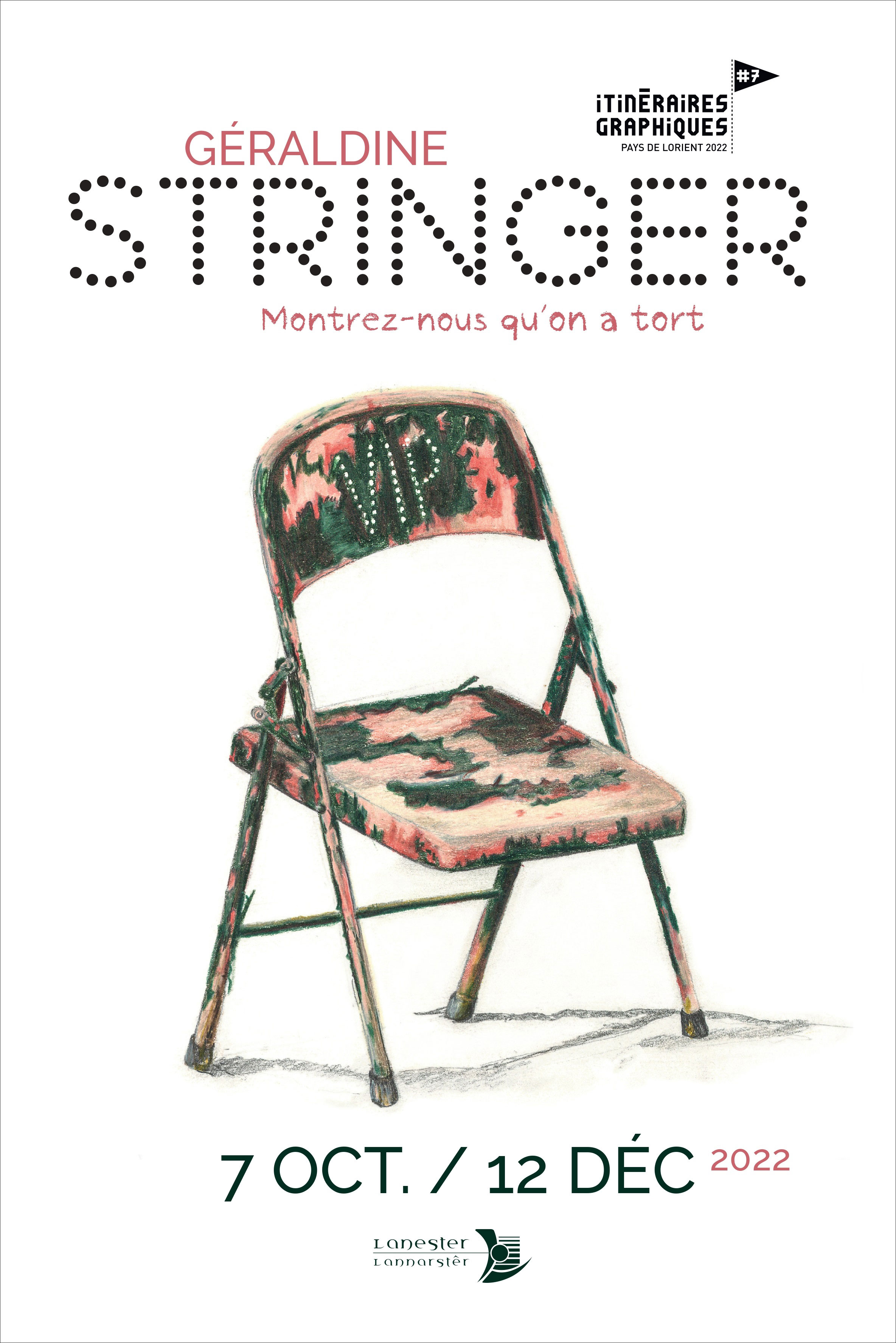 Affiche expo Géraldine Stringer