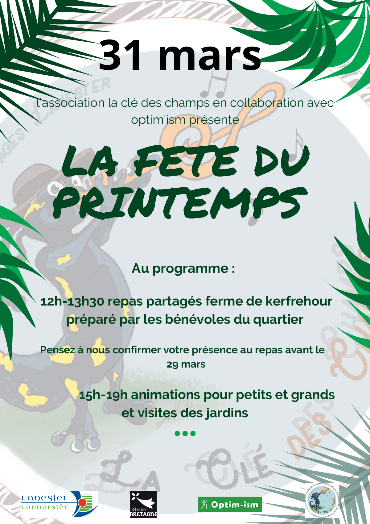 affiche fête printemps